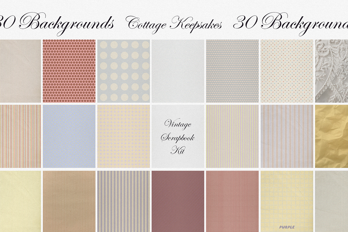 Cottage Keepsakes: Vintage Scrapbook, an Object Graphic by Purple (Photo 12 of 13)
