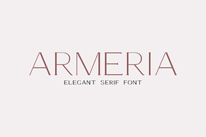 Armeria - serif font