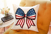 Retro USA Flag Bow PNG, a Seasonal Illustration by Sublimation Artist (Thumbnail 9 of 9)