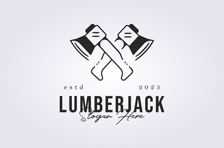 lumberjack logo design