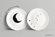 Celestial garden Linocut collection., a Graphic by ElenKoss (Thumbnail 12 of 17)