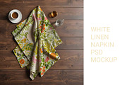 White linen towel psd mockup, a Household Mockup by jenartstudio (Thumbnail 2 of 3)