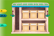Game wooden store windows set, a Templates & Theme by julia_musdotter (Thumbnail 2 of 21)