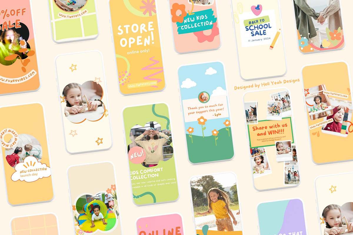 Tiny Tots Branding Starter Kit, a Branding & Logo Template by Hell Yeah Designs (Photo 18 of 19)