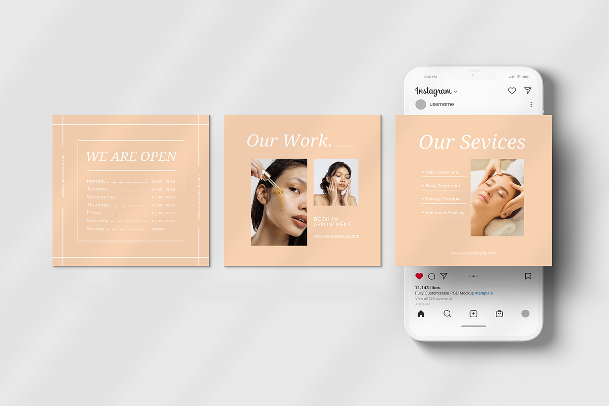 Beauty Skincare | Social Media Kit, a Social Media Template by ONESADYA (Photo 5 of 9)