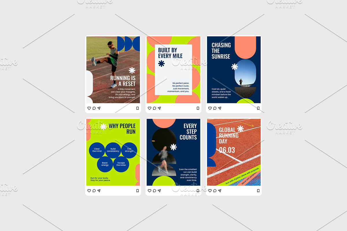 Running Day - Instagram Post, a Social Media Template by Izdihaar_Studio (Photo 4 of 4)