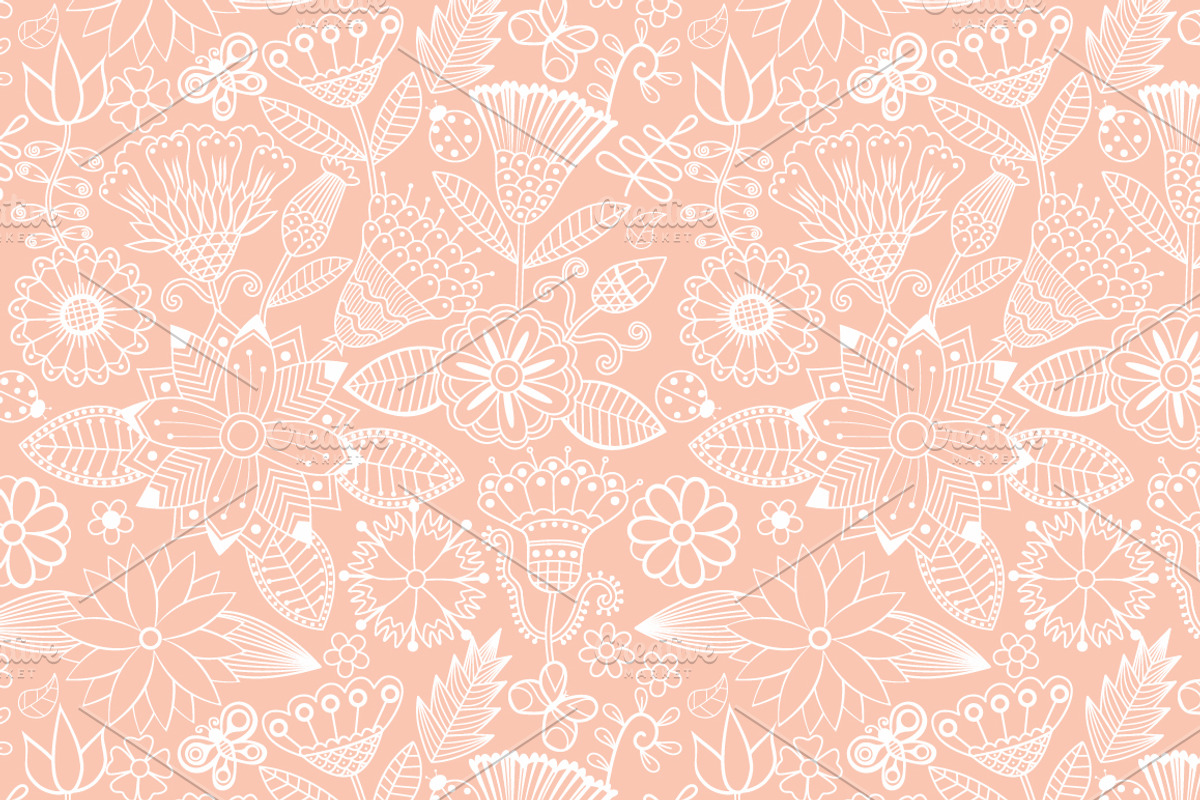 Floral Patterns Set preview 4