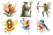 Woodland Fairy Clipart, an Illustration by Daily.Designs (Thumbnail 9 of 9)