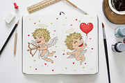 Happy Valentine's Day – 5 Cupids, an Illustration by chekart (Thumbnail 3 of 5)