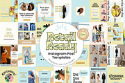 Retail Instagram Post Templates, a Social Media Template by Hell Yeah Designs (Thumbnail 1 of 7)
