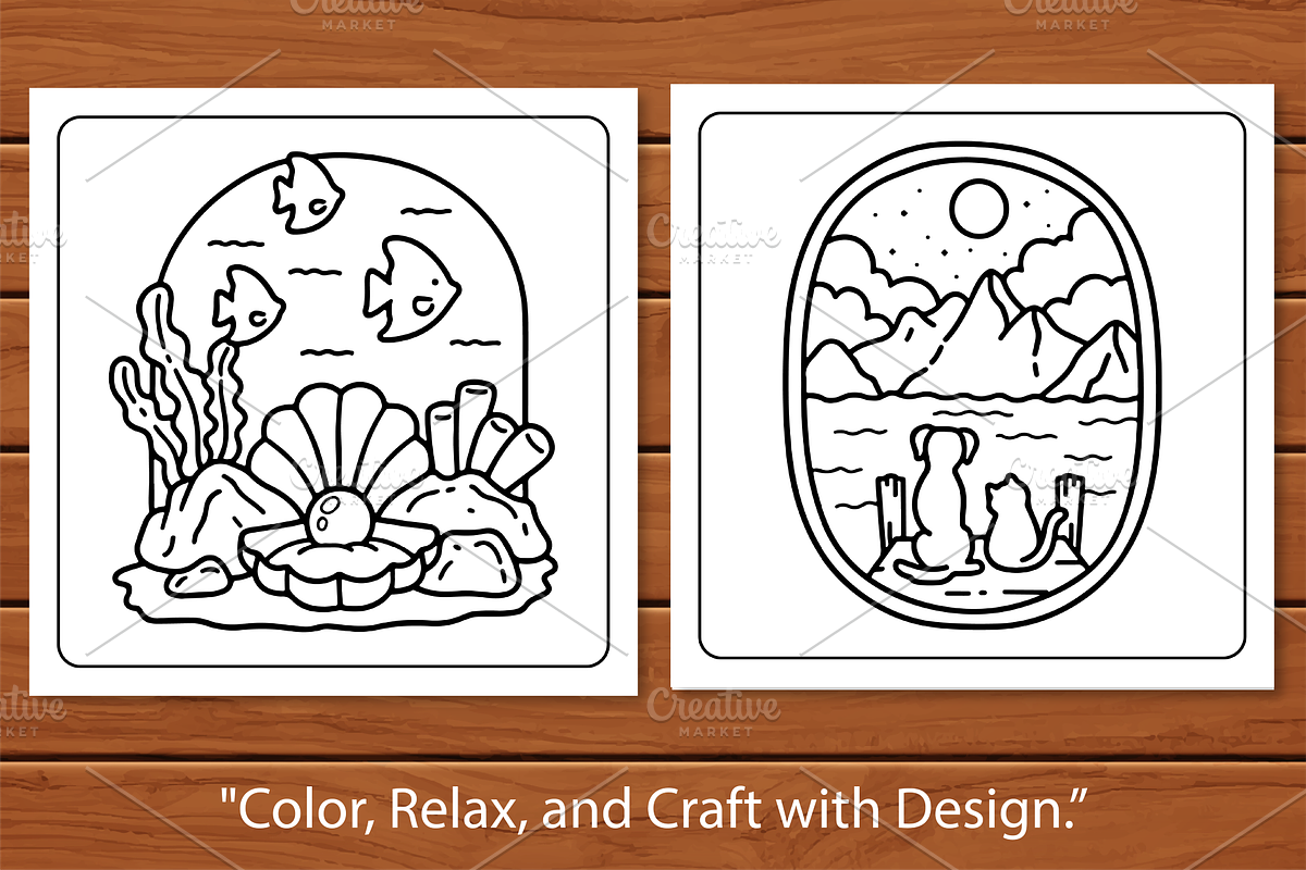 Minimal Art Coloring Book, a Decorative Illustration by Coco Bloom (Photo 5 of 6)