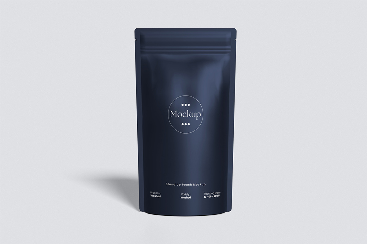 Stand Up Pouch Mockup, a Packaging Mockup by HanaSaka_Studio (Photo 2 of 5)