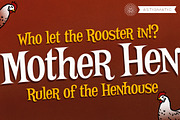 Mother Hen AOE, a Serif Font by Astigmatic (Thumbnail 1 of 5)