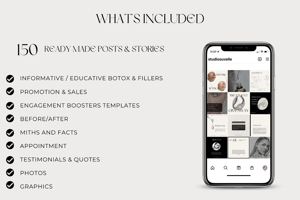 Nurse Injector Aesthetic Templates, a Social Media Template by Studio Suvelle (Photo 7 of 9)