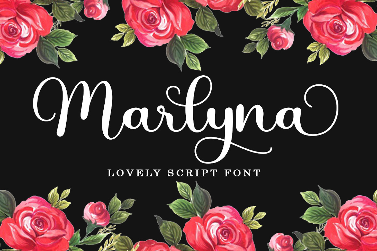 Marlyna Script, a Script Font by Bosstype Studio (Photo 1 of 8)