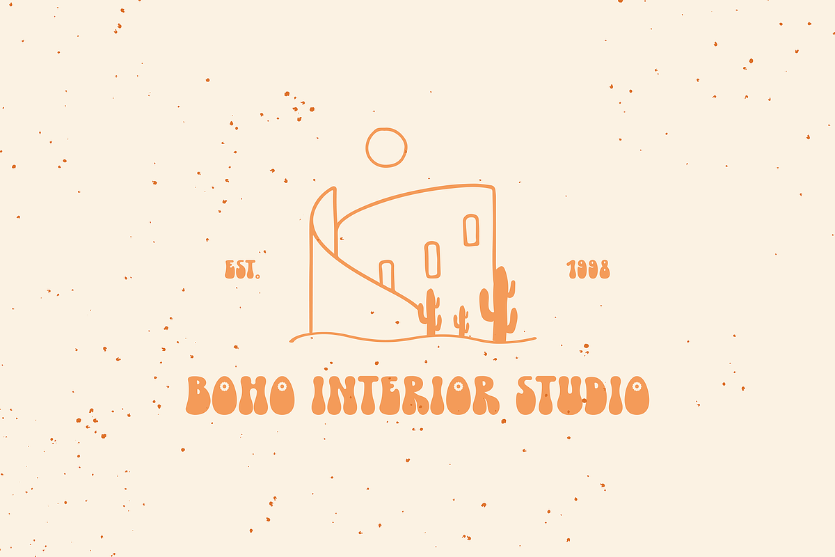 Boho Melody - Groovy Typeface, a Sans Serif Font by HipFonts (Photo 2 of 10)