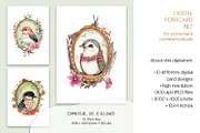 Bird Portraits Postcard Art Set, an Animal Illustration by The Dutch Lady Designs (Thumbnail 4 of 5)