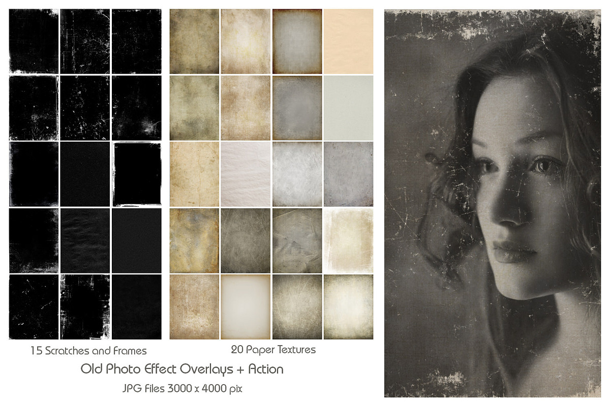 Old Photo Effect Overlays + Action, an Action Add-On by HappyNews (Photo 2 of 10)