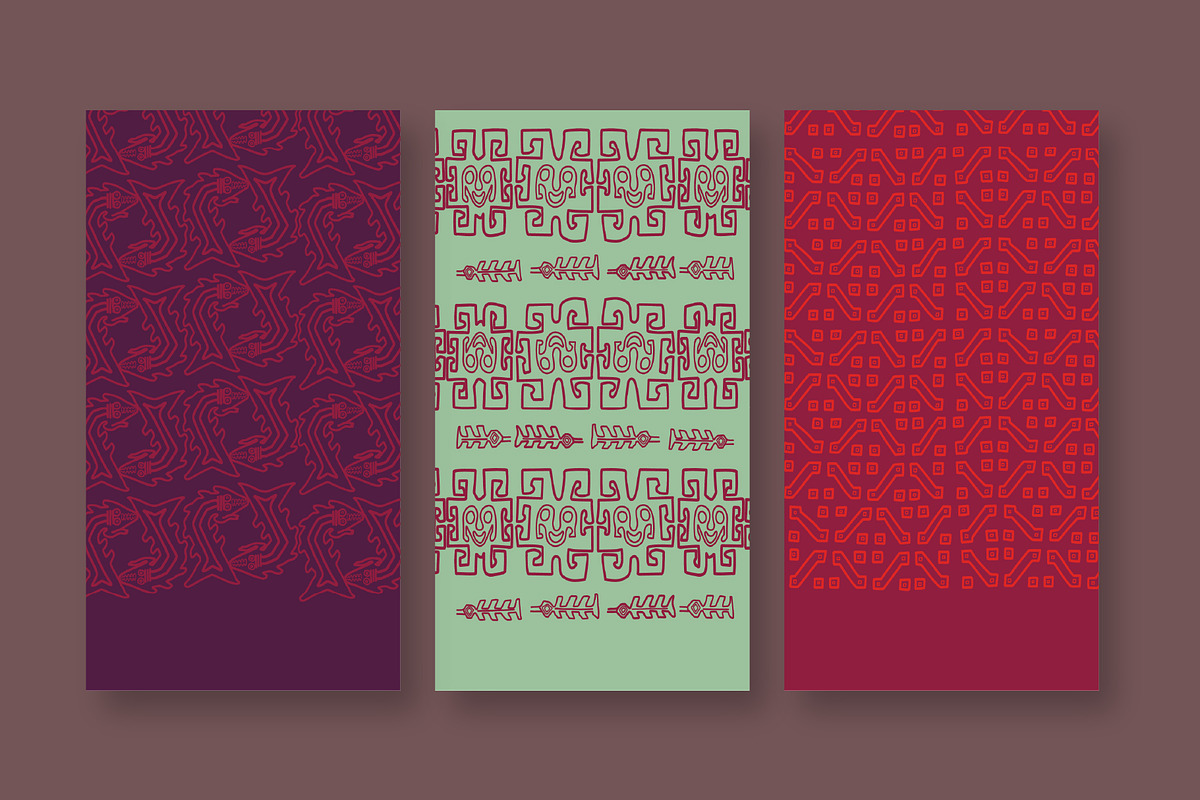 Inca Motifs Vector Bundle, an Illustration by Little Gremlin (Photo 8 of 8)