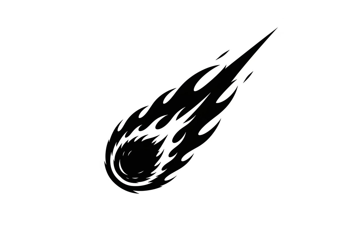Fire Meteor Comet Silhouette Bundle, an Illustration by Designs_River (Photo 36 of 51)