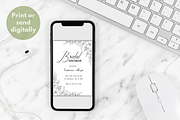 Bridal Shower Invitation Template, an Invitation Template by SimoDigitalArt (Thumbnail 4 of 10)