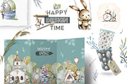 Happy Easter Spring Set 2, an Animal Illustration by Ann Art Houze (Thumbnail 10 of 15)