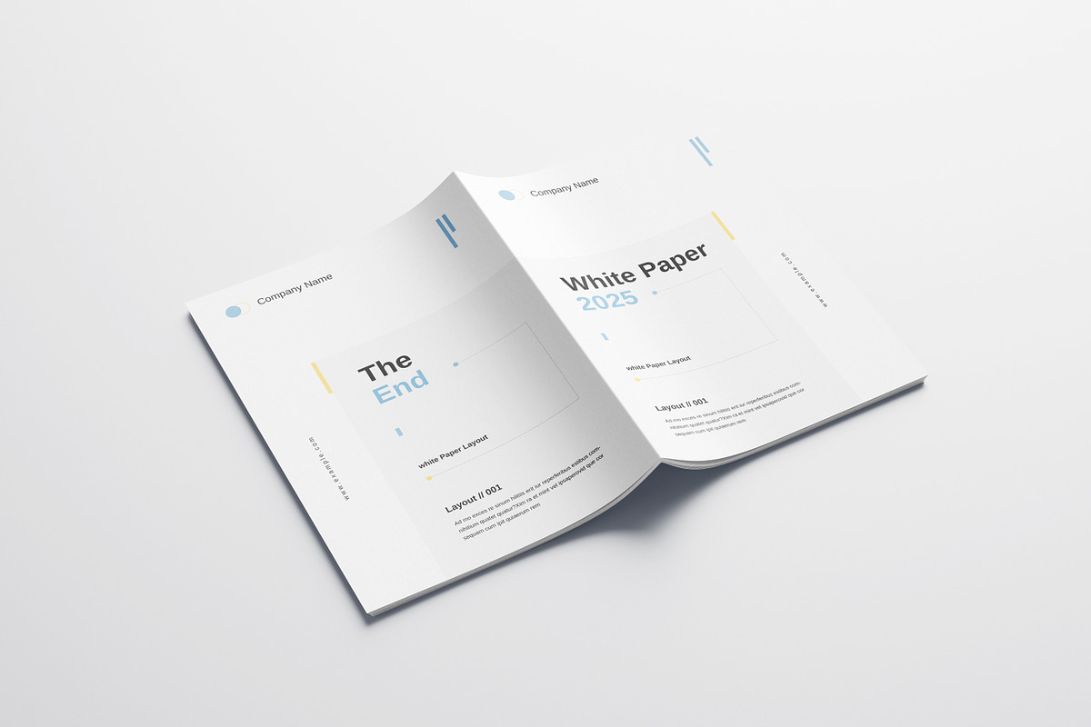 White Paper Brochure Layout, a Brochure Template by Designvive (Photo 7 of 8)