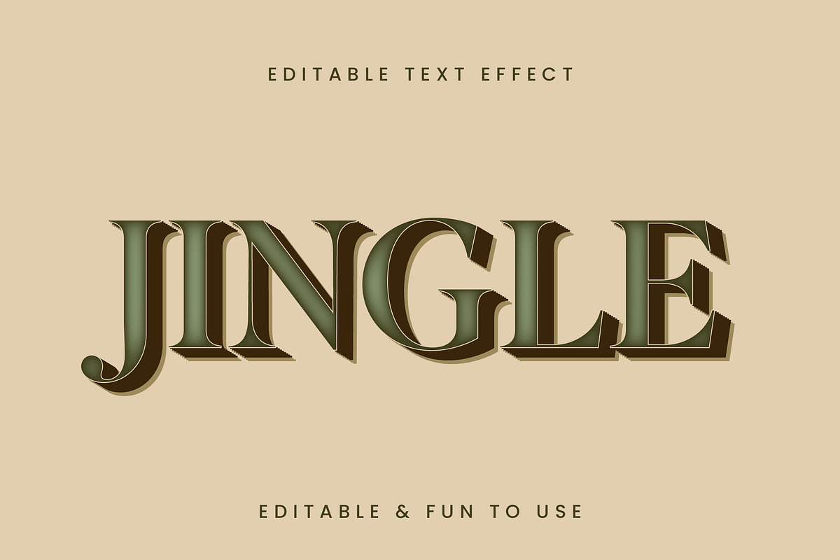 Classic 3D Layered Text Effect