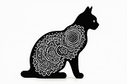 Ornate Cat Mandala Silhouette Design, an Illustration by Creativeshirt (Thumbnail 12 of 13)
