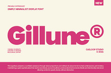 Gillune - Geometric Sans Font