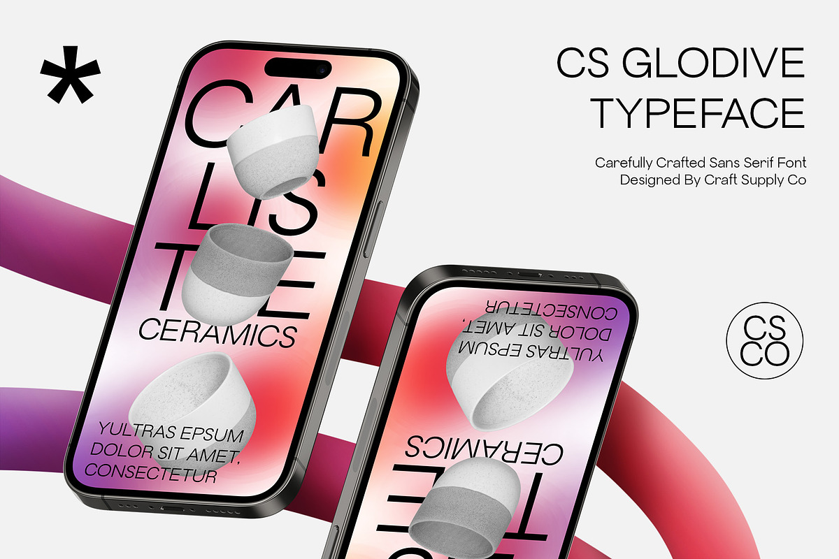 CS Glodive – Modern Font, a Sans Serif Font by Craft Supply Co. (Photo 6 of 8)