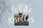 White Risolles | Handwritten Script, a Script Font by Pentagonistudio (Thumbnail 1 of 10)