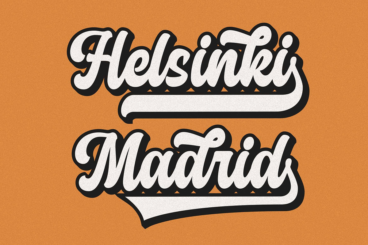 Chicago Athlete a Retro Sporty Font, a Slab Serif Font by Blankids Studio (Photo 13 of 14)