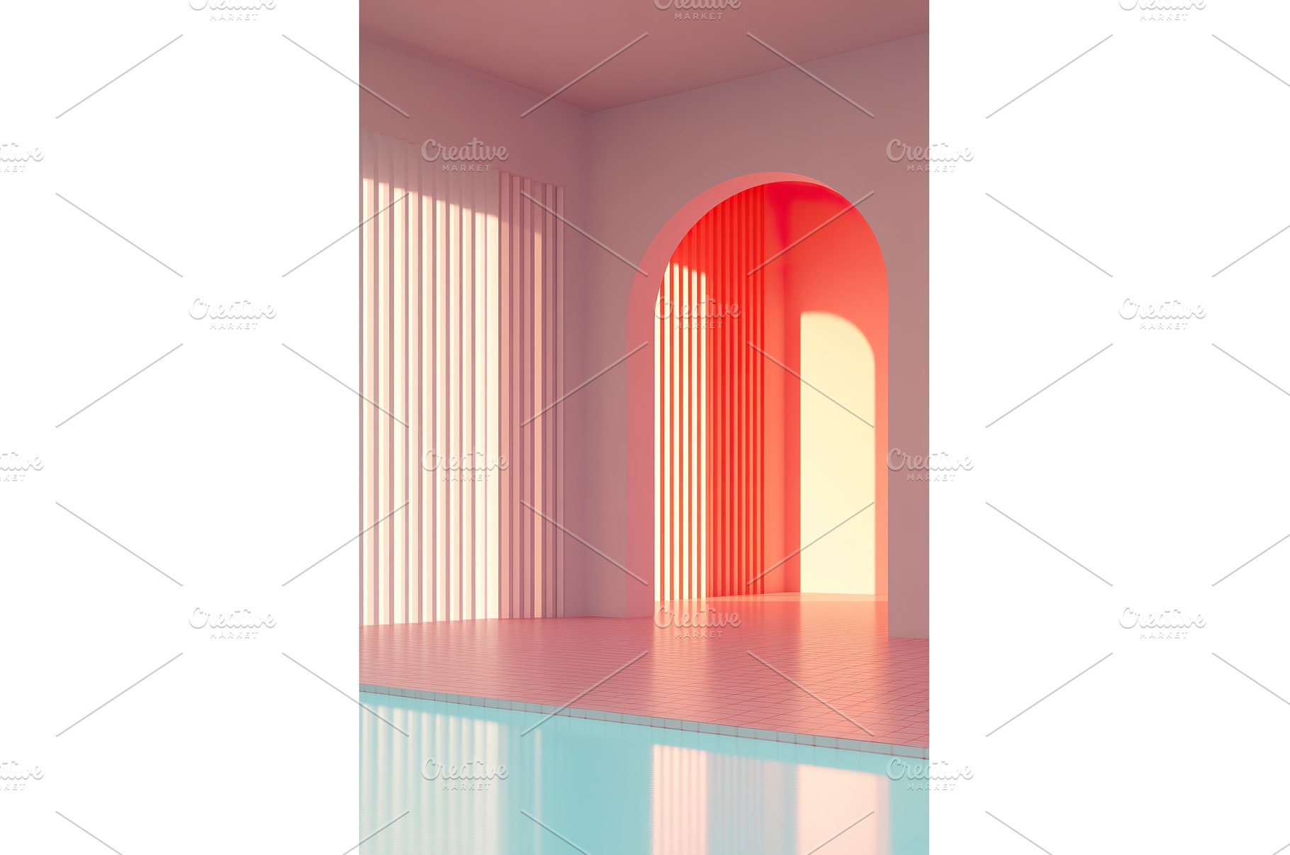 Modern minimalist interior with, an Abstract Photo by Lermont51
