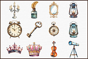 Vintage Doodles Sketched Clipart Set, an Illustration by Sublimation Artist (Thumbnail 3 of 6)