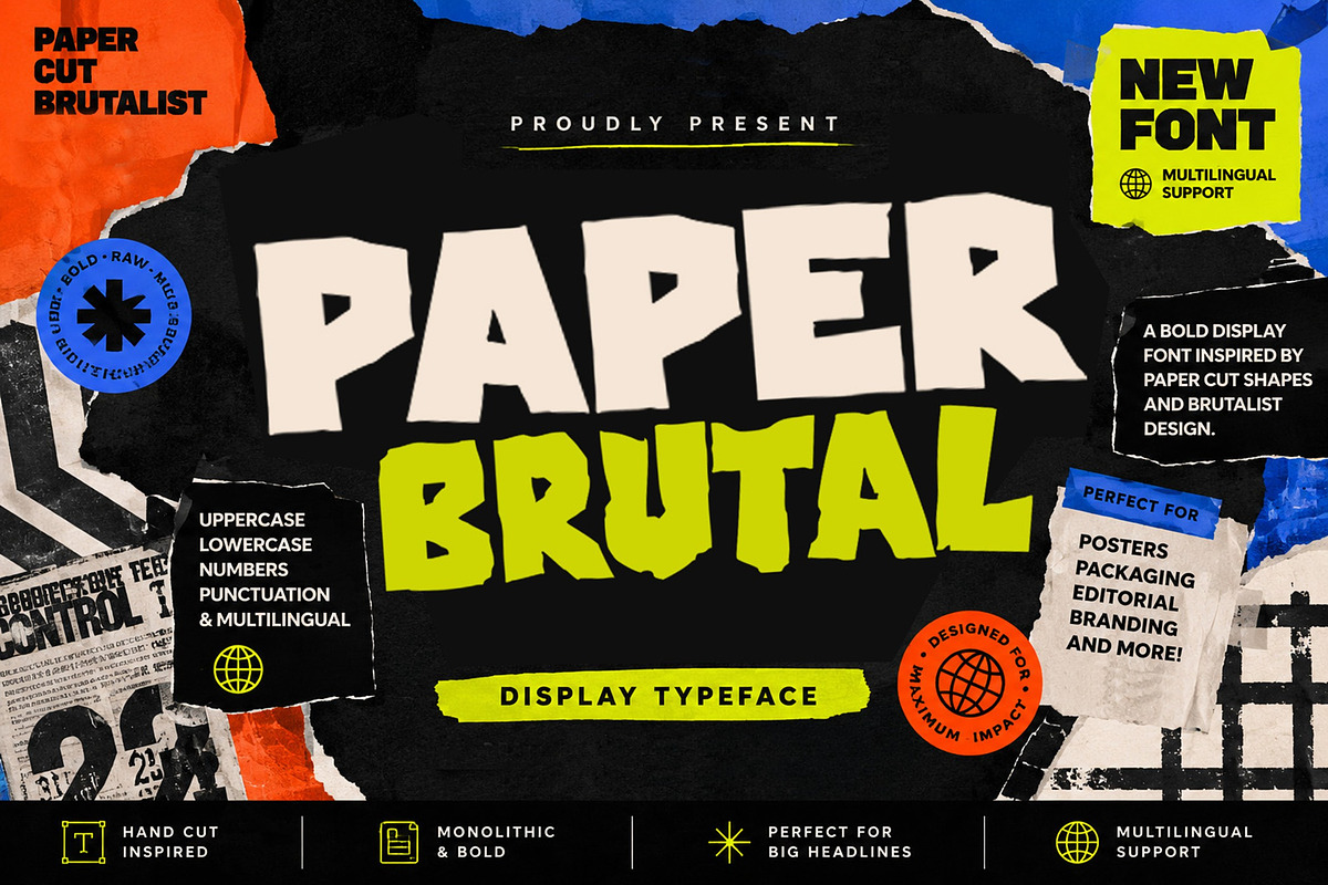 Paper Brutal, a Handwritten Font by Art StoreID (Photo 1 of 8)