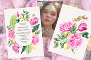 Floral Charm Botanical Watercolor, a Decorative Illustration by SashaKondr (Thumbnail 2 of 16)