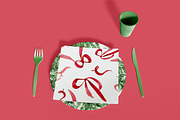 Table Setting With Square Nap, a Product Mockup by McLittle Stock (Thumbnail 1 of 3)