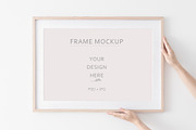 Wooden Frame Mockup Bundle., a Print Template by Kate Roubin (Thumbnail 8 of 9)