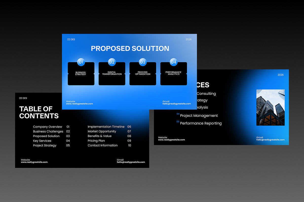 Modern  Business Presentation, a Presentation Template by adoestudio (Photo 3 of 8)
