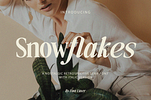 Snow Flakes - Nostalgic Serif Font