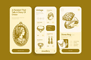 Vintage Jewellery Illustration Set, a Decorative Illustration by Prosymbols (Thumbnail 4 of 8)