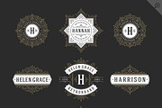 250 ornaments logos & monograms, a Branding & Logo Template by Vasya Kobelev (Thumbnail 9 of 23)