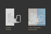 5 Podium with Transparent Background, a Background Graphic by faustudio (Thumbnail 2 of 7)
