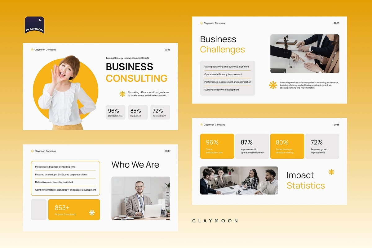 Consulting Pitch Deck Presentation, a Presentation Template by Claymoon Lab (Photo 7 of 7)