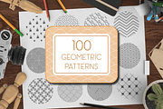 100 geometric patterns, a Pattern Graphic by SHMEL_Studio (Thumbnail 1 of 5)