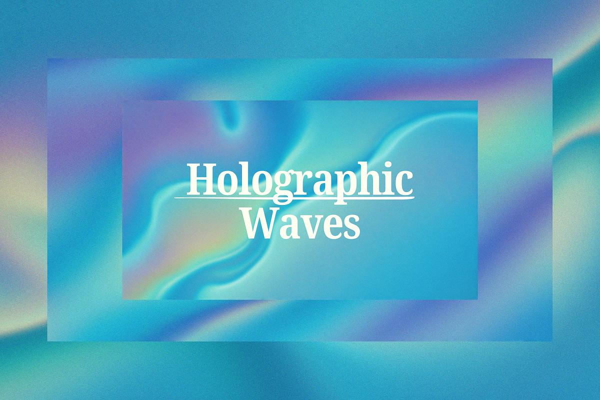 Holographic Waves – Texture Pack, a Texture Graphic by Ann Creative (Photo 5 of 9)