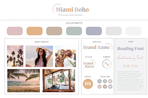 Miami Boho Branding Kit