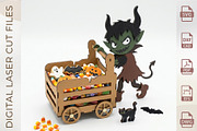 Halloween Candy Box Laser Cut Bundle, an Object Graphic by WoodoraCut (Thumbnail 5 of 14)