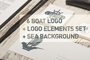 Boat logos set, a Branding & Logo Template by Oldy (Thumbnail 1 of 4)
